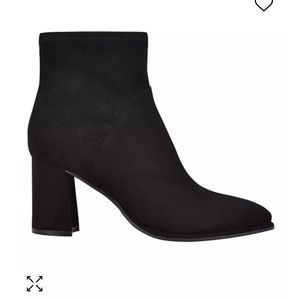 Black Marc Fisher Mfukie Suede Ankle Booties